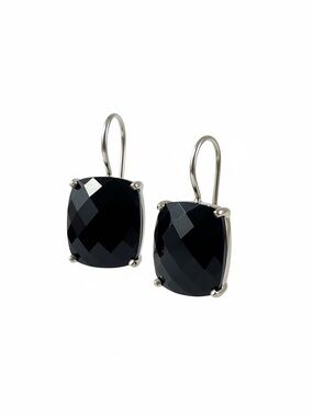 Thomas Sabo Black Onyx Glam and Soul Drop Earrings 925 Sterling Silver